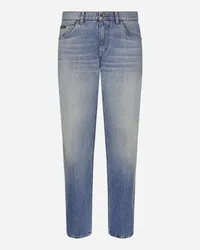 Dolce & Gabbana Jeans Regular In Denim - Uomo Denim Multicolore Variante