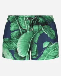 Dolce & Gabbana Boxer Da Mare Corto Stampa Banano - Uomo Beachwear Stampa Stampa