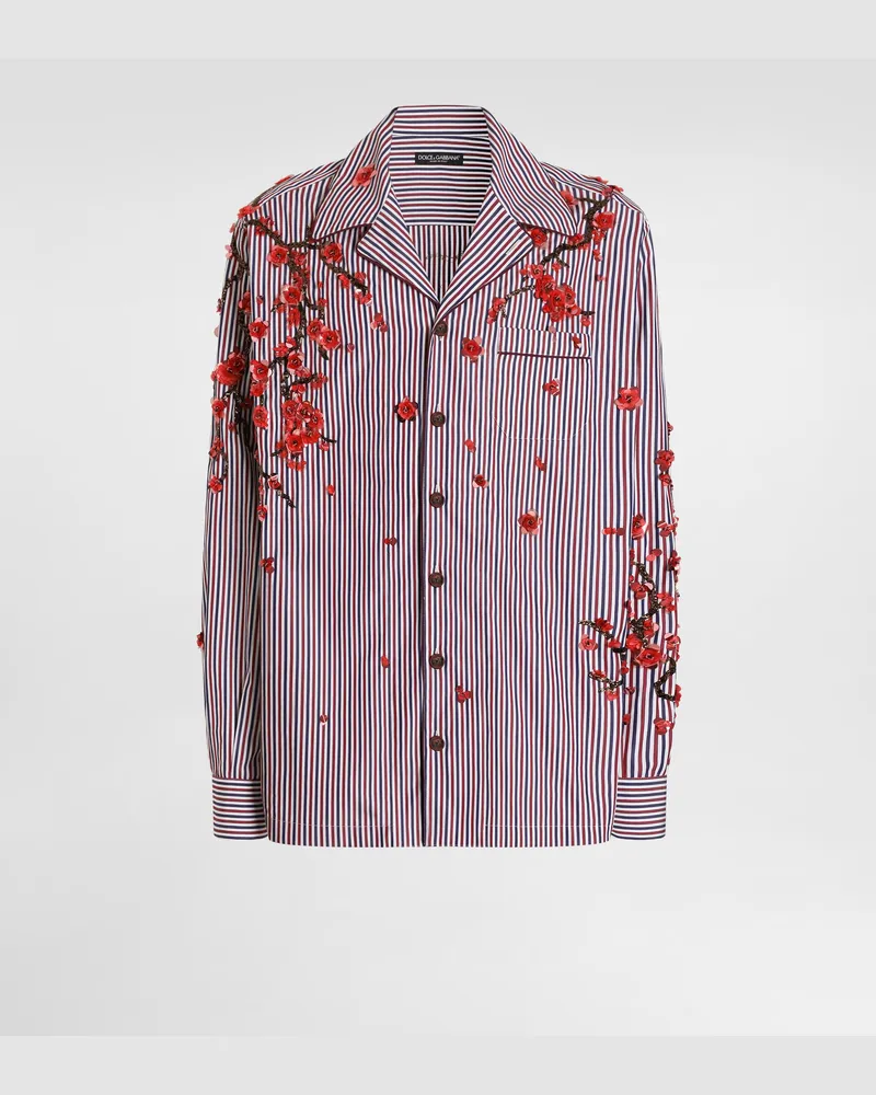 Dolce & Gabbana Camicia Vanity Con Ricamo - Uomo Camicie Multicolore Variante