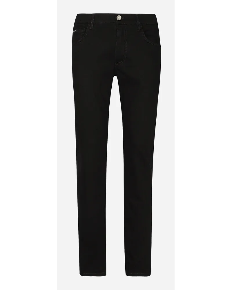 Dolce & Gabbana Black Wash Slim-fit Stretch Jeans - Uomo Denim Multicolore Variante