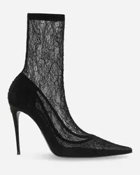 Dolce & Gabbana Stivaletto In Pizzo - Donna Stivali E Stivaletti Nero Pizzo Nero