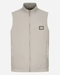 Dolce & Gabbana Gilet Reversibile - Uomo Cappotti E Giubbotti Grigio Grigio