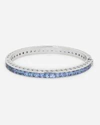 Dolce & Gabbana Bracciale Anna In Oro Bianco 18kt Con Zaffiri Blu - Donna Bracciali Bianco Oro Bianco