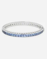 Dolce & Gabbana Bracciale Anna In Oro Bianco 18kt Con Zaffiri Blu - Donna Bracciali Bianco Oro Bianco