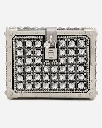 Dolce & Gabbana Borsa Dolce Box In Tessuto Jacquard Con Ricami - Donna Borse A Mano Multicolore Multicolore