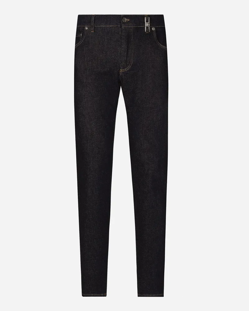 Dolce & Gabbana Jeans Slim In Denim Stretch - Uomo Denim Multicolore Variante
