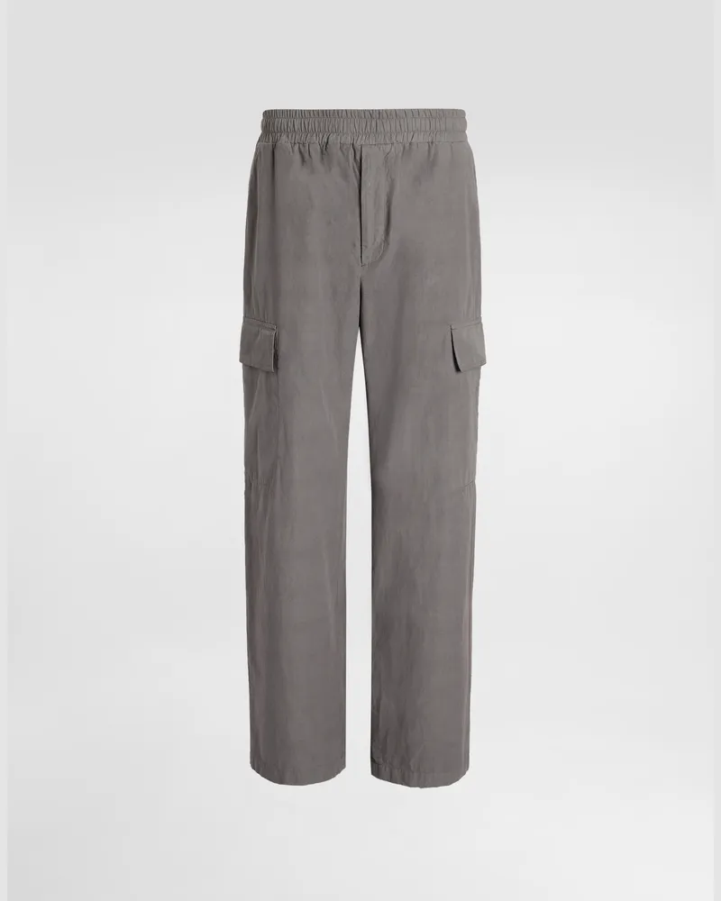 Dolce & Gabbana Pantaloni Cargo In Cotone - Uomo Pantaloni E Shorts Grigio Grigio