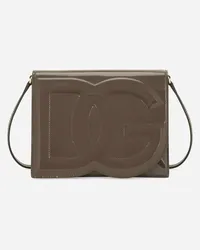 Dolce & Gabbana Borsa Dg Logo A Tracolla - Donna Borse A Spalla E Tracolla Marrone Pelle Fango