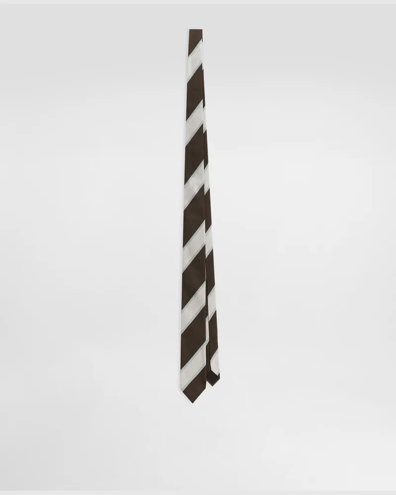 Dolce & Gabbana Cravatta Martini In Jacquard - Uomo Cravatte E Pochette Marrone Testa