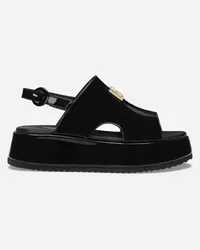 Dolce & Gabbana Sandalo In Vernice - Donna Nero Pelle Nero