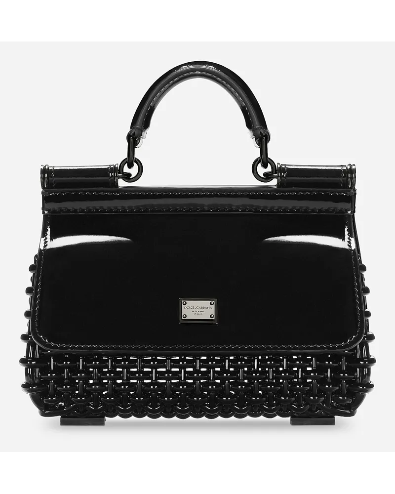 Dolce & Gabbana Borsa A Mano Sicily Box - Donna Borse A Mano Nero Nero