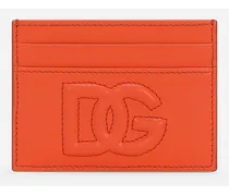 Portacarte Dg Logo - Donna Portafogli E Piccola Pelletteria Arancione Pelle