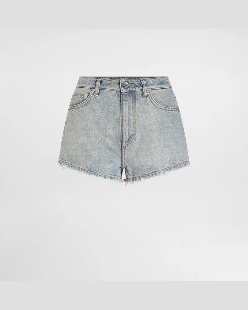 Dolce & Gabbana Shorts In Denim - Donna Denim Multicolore Variante