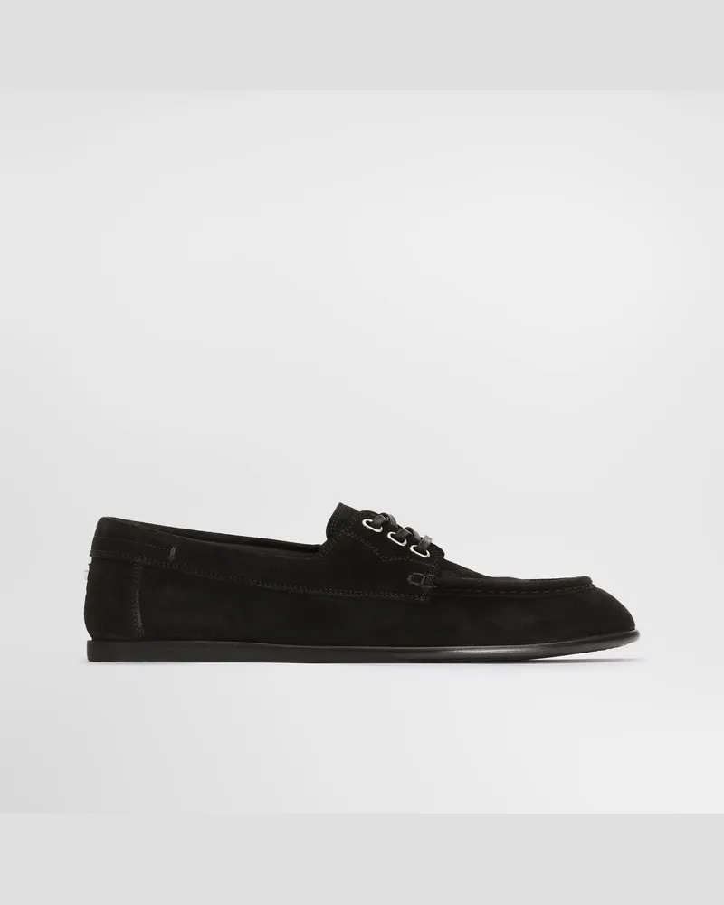 Dolce & Gabbana Derby In Crosta - Uomo Stringate Nero Nero