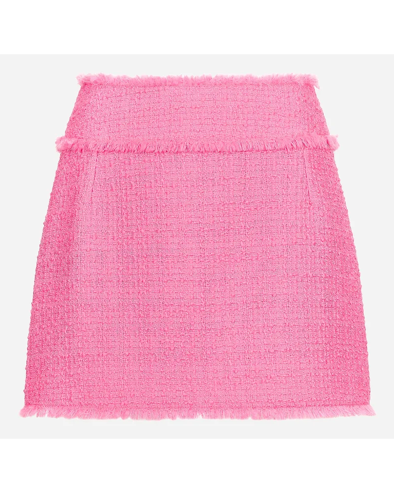 Dolce & Gabbana Minigonna In Tweed Rachel - Donna Gonne Rosa Rosa