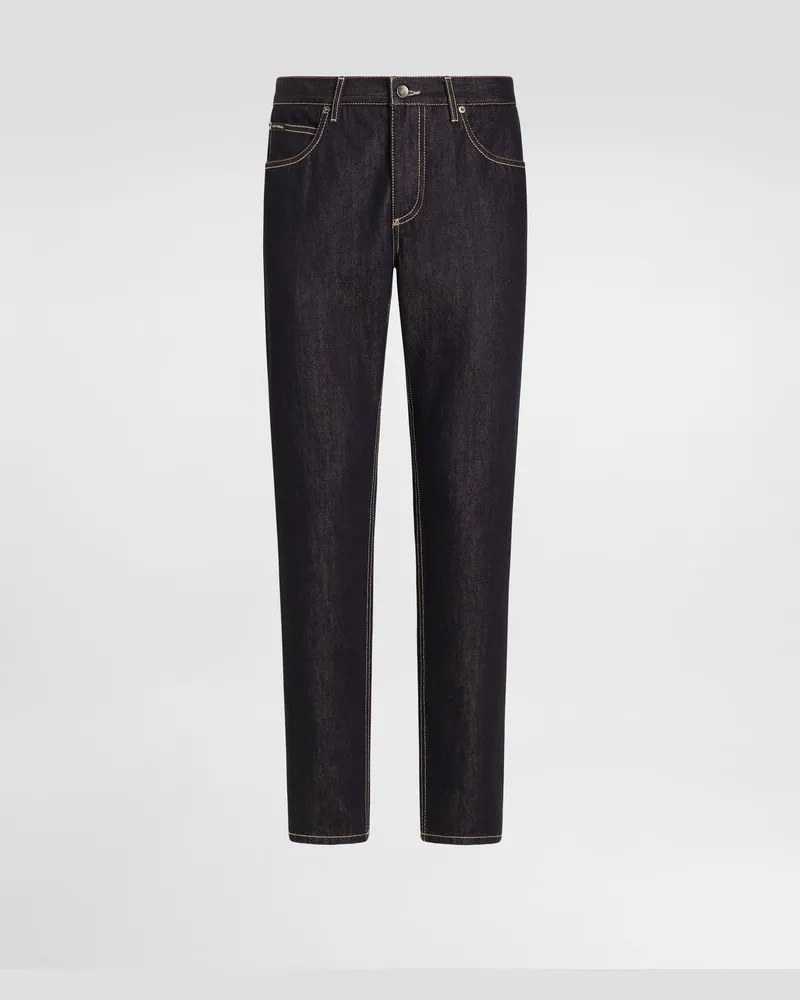 Dolce & Gabbana Pantaloni In Denim - Uomo Denim Multicolore Variante