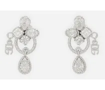 Orecchini Easy Diamond In Oro Bianco 18kt E Diamanti - Donna Orecchini Bianco Oro