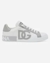 Dolce & Gabbana Sneaker Portofino In Pelle Di Vitello - Uomo Sneaker Bianco Bianco