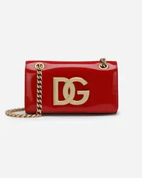 Dolce & Gabbana Phone Bag 3.5 In Pelle Di Vitello Lucida - Donna Borse Mini Micro E Pochette Rosso Pelle Rosso