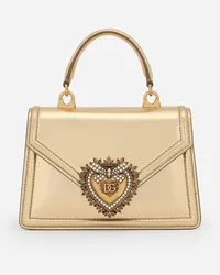 Dolce & Gabbana Borsa Devotion Piccola In Nappa Mordoré - Donna Borse A Spalla E Tracolla Oro Pelle Oro