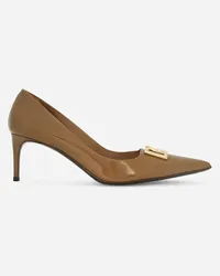 Dolce & Gabbana Décolleté In Pelle Di Vitello - Donna Décolleté E Slingback Marrone Pelle Caramello