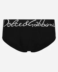 Dolce & Gabbana Slip Brando Cotone Stretch - Uomo Intimo E Loungewear Nero Nero