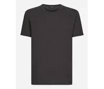 T-shirt Aus Baumwolle - Uomo T-shirts E Polo Grigio Cotone