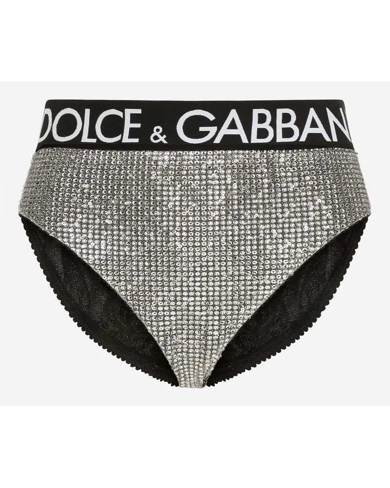 Dolce & Gabbana Slip Alto - Donna Intimo Argento Argento
