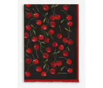 Cherry-print Cashmere And Modal Scarf (135x200) - Donna Sciarpe E Foulard Multicolore Seta