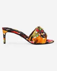 Dolce & Gabbana Mule In Broccato - Donna Slide E Mule Stampa Stampa