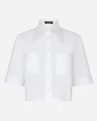 Dolce & Gabbana Camicia Corta In Cotone - Donna Camicie E Top Bianco Cotone Bianco