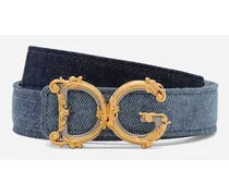 Dolce & Gabbana Cintura Dg Girls - Donna Cinture Denim Denim Denim
