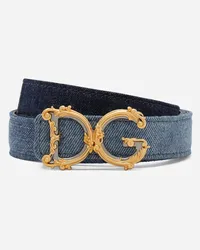 Dolce & Gabbana Cintura Dg Girls - Donna Cinture Denim Denim Denim