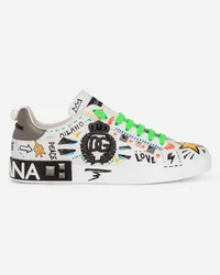 Dolce & Gabbana Sneaker Bassa - Uomo Sneaker Bianco Scritte