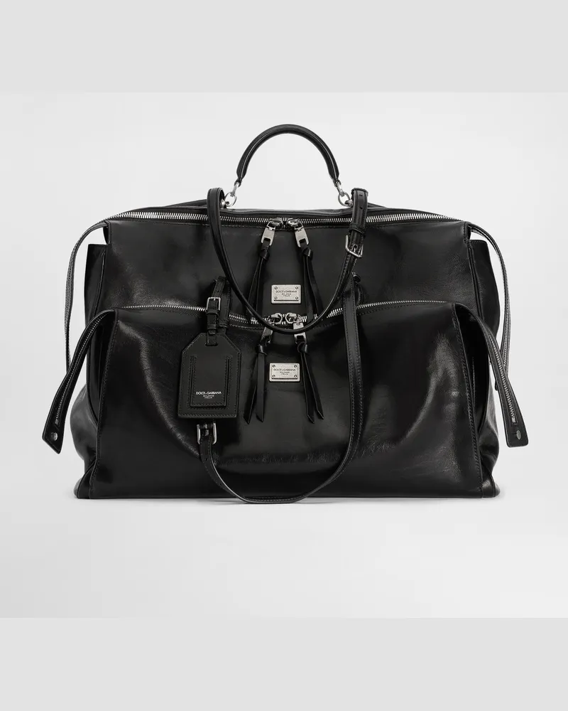 Dolce & Gabbana Borsa Vittoria In Pelle Di Vitello - Uomo Borse A Tracolla Nero Nero
