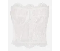 Bustier In Pizzo - Donna Camicie E Top Bianco Pizzo