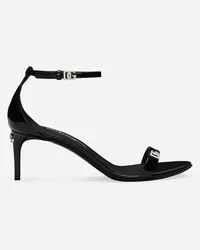 Dolce & Gabbana Sandalo In Vernice - Donna Sandali E Zeppe Nero Nero