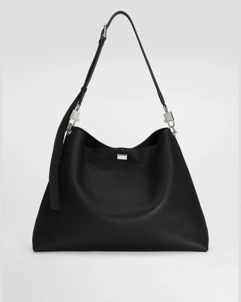 Dolce & Gabbana Borsa A Spalla E Tracolla Vittoria In Pelle Di Vitello - Uomo Borse A Tracolla Nero Nero
