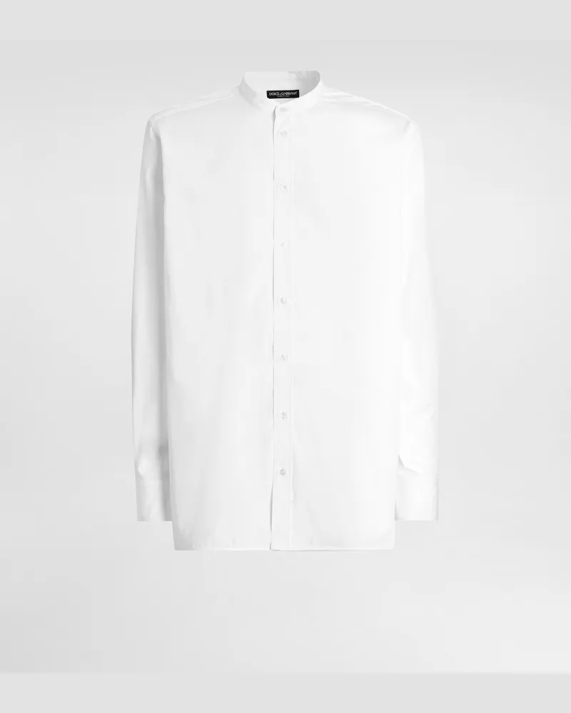 Dolce & Gabbana Camicia In Cotone - Uomo Camicie Bianco Cotone Bianco