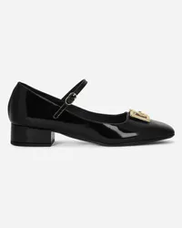 Dolce & Gabbana Polished Calfskin Mary Janes - Donna Décolleté E Slingback Nero Pelle Nero