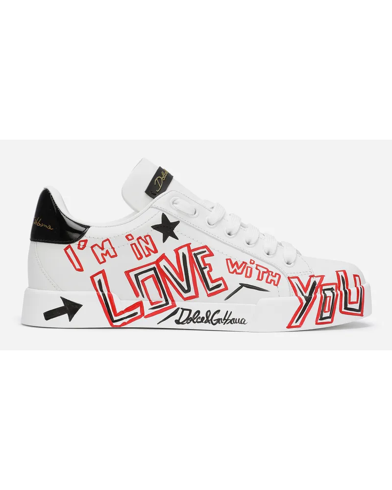 Dolce & Gabbana Sneaker Portofino Cuore - Donna Multicolore Multicolore