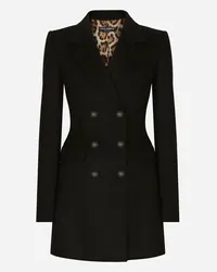 Dolce & Gabbana Giacca Turlington In Lana E Cashmere - Donna Giacche E Blazer Nero Lana Nero