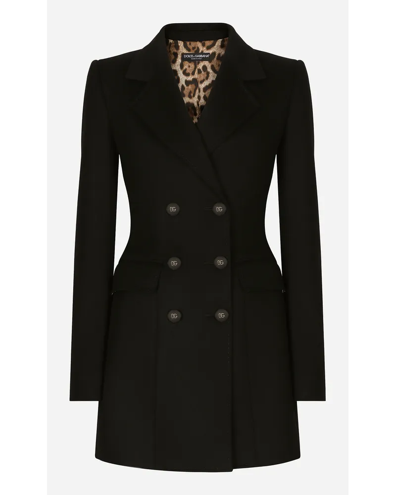 Dolce & Gabbana Giacca Turlington In Lana E Cashmere - Donna Giacche E Blazer Nero Lana Nero