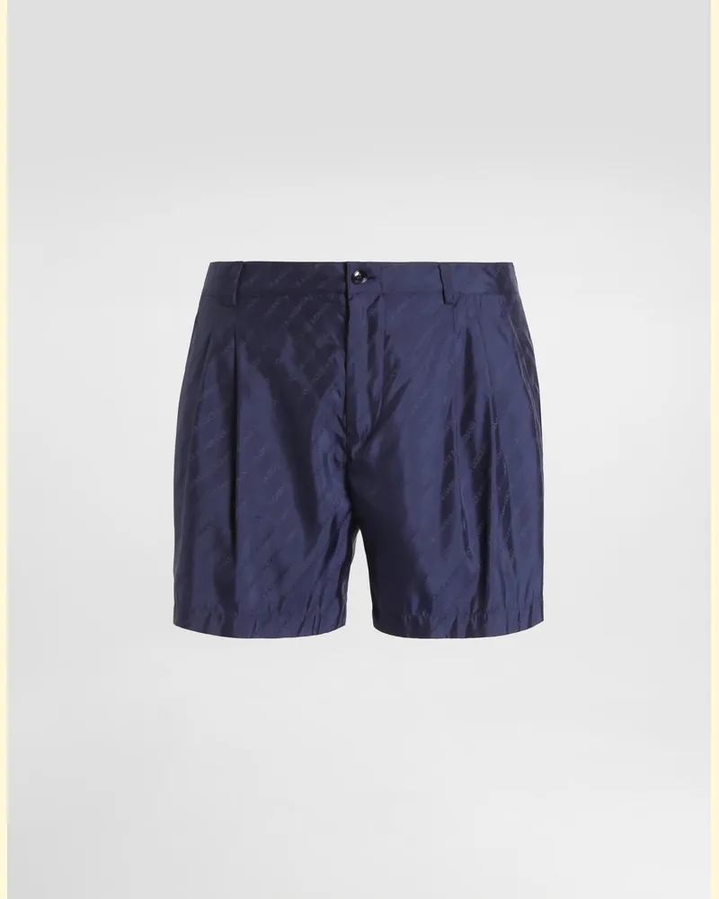 Dolce & Gabbana Boxer Da Mare In Jacquard Logato - Uomo Beachwear 