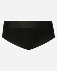 Dolce & Gabbana Slip Brando Jersey Bielastico - Uomo Intimo E Loungewear Nero Cotone Nero