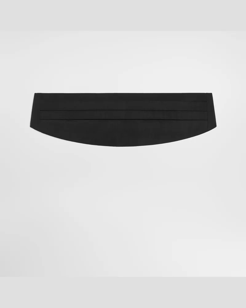Dolce & Gabbana Cintura Smoking In Raso - Donna Cinture Nero Raso Nero
