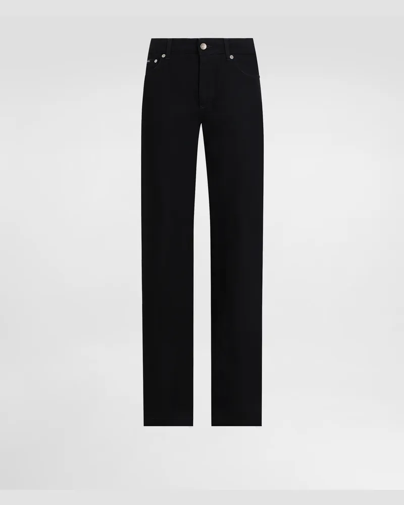 Dolce & Gabbana Jeans Loose In Denim Con Piega Stirata - Donna Denim Multicolore Variante