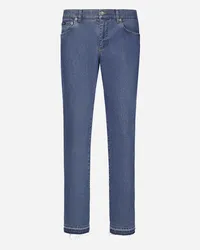 Dolce & Gabbana Jeans Slim Denim Stretch Blu - Uomo Denim Multicolore Variante