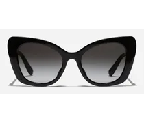 Dg Crossed Sunglasses - Donna Icons Nero