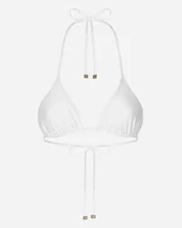 Dolce & Gabbana Reggiseno Triangolo Da Mare - Donna Beachwear Bianco Jersey Bianco